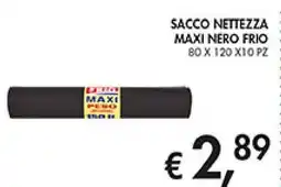 Coal Sacco nettezza maxi nero frio offerta