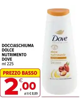 Iperal Docciaschiuma dolce nutrimento DOVE offerta