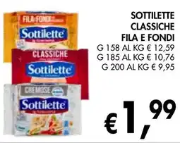 èccoMI Sottilette classiche fila e fondi offerta