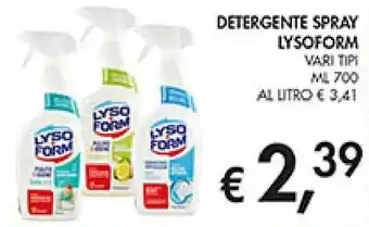 Coal Detergente spray LYSOFORM offerta