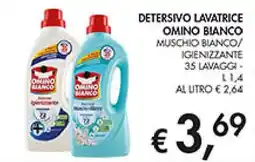 Coal Detersivo lavatrice omino bianco muschio bianco/ igienizzante offerta