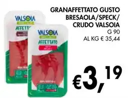 èccoMI Granaffettato gusto bresaola/speck/ crudo VALSOIA offerta