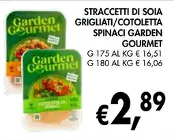 èccoMI Straccetti di soia grigliati/cotoletta spinaci GARDEN GOURMET offerta