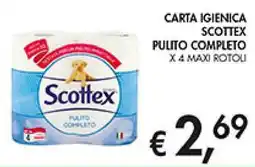 Coal Carta igienica scottex pulito completo offerta