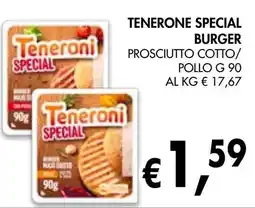 èccoMI Tenerone special burger prosciutto cotto/ pollo offerta