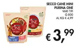 Coal Secco cane mini purina one offerta