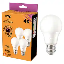 Ipercoop 4 LAMPADINE LED COOP offerta