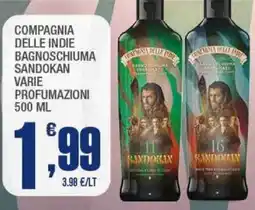 Splendidi e Splendenti Compagnia delle indie bagnoschiuma sandokan offerta