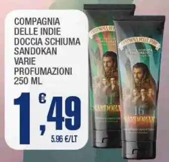 Compagnia delle indie doccia schiuma sandokan