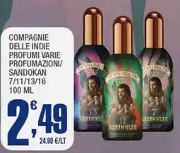 Splendidi e Splendenti Compagnie delle indie/sandokan 7/11/13/16 offerta