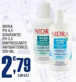 Splendidi e Splendenti Nidra ph 4.5 idratante/ rinfrescante antibatterico offerta