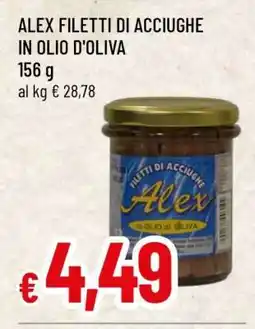 Famila ALEX FILETTI DI ACCIUGHE IN OLIO D'OLIVA offerta
