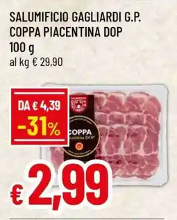 Famila SALUMIFICIO GAGLIARDI G.P. COPPA PIACENTINA DOP offerta