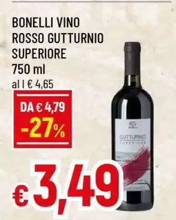 Famila BONELLI VINO ROSSO GUTTURNIO SUPERIORE offerta