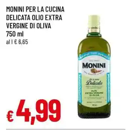 Famila MONINI PER LA CUCINA DELICATA OLIO EXTRA VERGINE DI OLIVA offerta