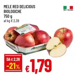 Famila MELE RED DELICIOUS BIOLOGICHE offerta