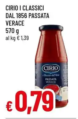 Famila CIRIO I CLASSICI DAL 1856 PASSATA VERACE offerta