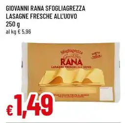 Famila GIOVANNI RANA SFOGLIAGREZZA LASAGNE FRESCHE ALL'UOVO offerta