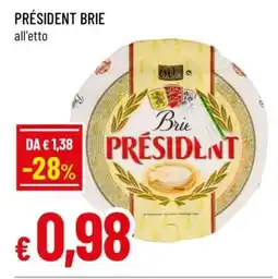 Famila PRESIDENT BRIE offerta