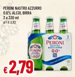 Famila PERONI NASTRO AZZURRO 0.0% ALCOL BIRRA offerta