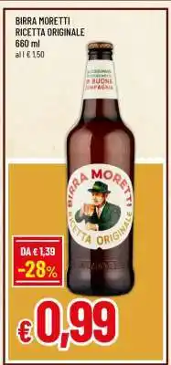 Famila BIRRA MORETTI RICETTA ORIGINALE offerta