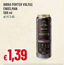 Famila BIRRA PORTER VOLFAS ENGELMAN offerta