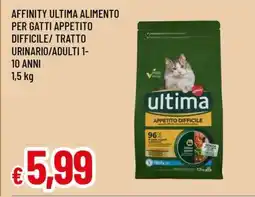 Famila AFFINITY ULTIMA ALIMENTO PER GATTI APPETITO DIFFICILE/ TRATTO URINARIO/ADULTI 1-10 ANNI offerta