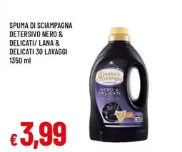 Famila SPUMA DI SCIAMPAGNA DETERSIVO NERO & DELICATI offerta