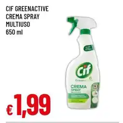 Famila CIF GREENACTIVE CREMA SPRAY MULTIUSO offerta