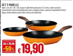 Famila SET 3 PADELLE offerta