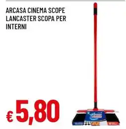 Famila ARCASA CINEMA SCOPE LANCASTER SCOPA PER INTERNI offerta