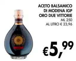 èccoMI Aceto balsamico di modena igp oro due vittorie offerta