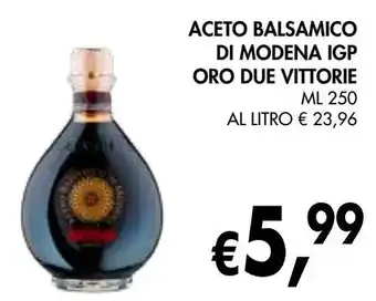 Aceto balsamico di modena igp oro due vittorie