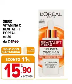 Iperal Siero vitamina c revitalift L'ORÉAL offerta