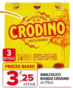 Iperal Analcolico biondo CRODINO offerta