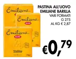 èccoMI Pastina all'uovo emiliane BARILLA offerta