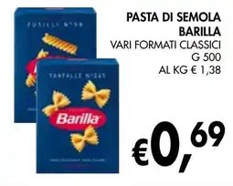 èccoMI Pasta di semola BARILLA offerta