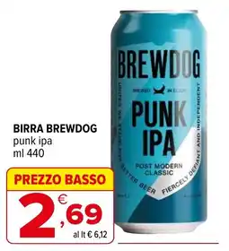 Iperal Birra brewdog punk ipa offerta