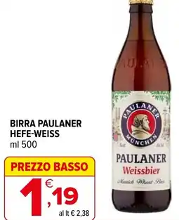 Iperal Birra PAULANER HEFE-WEISS offerta