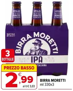 Iperal Birra MORETTI offerta