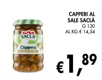 èccoMI Capperi al sale SACLÀ offerta