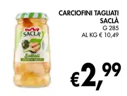 èccoMI Carciofini tagliati SACLÀ offerta
