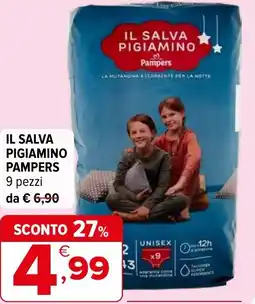 Iperal Il salva pigiamino PAMPERS offerta
