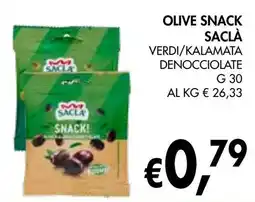 èccoMI Olive snack SACLÀ offerta