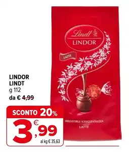 Iperal Lindor LINDT offerta