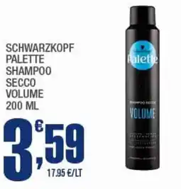 Splendidi e Splendenti Schwarzkopf palette shampoo secco volume offerta