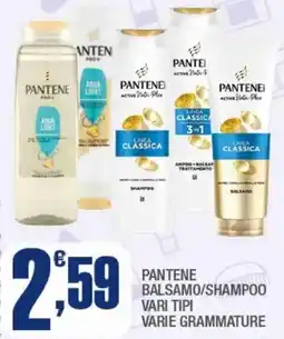 Splendidi e Splendenti Pantene balsamo/shampoo offerta