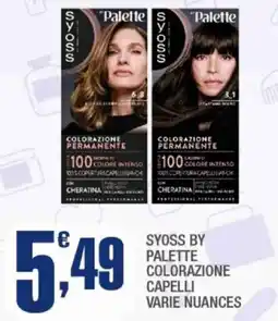Splendidi e Splendenti Syoss by palette colorazione capelli offerta