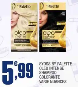 Splendidi e Splendenti Syoss by palette oleo intense shampoo colorante offerta