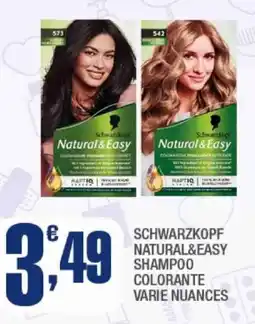 Splendidi e Splendenti Schwarzkopf natural&easy shampoo colorante offerta